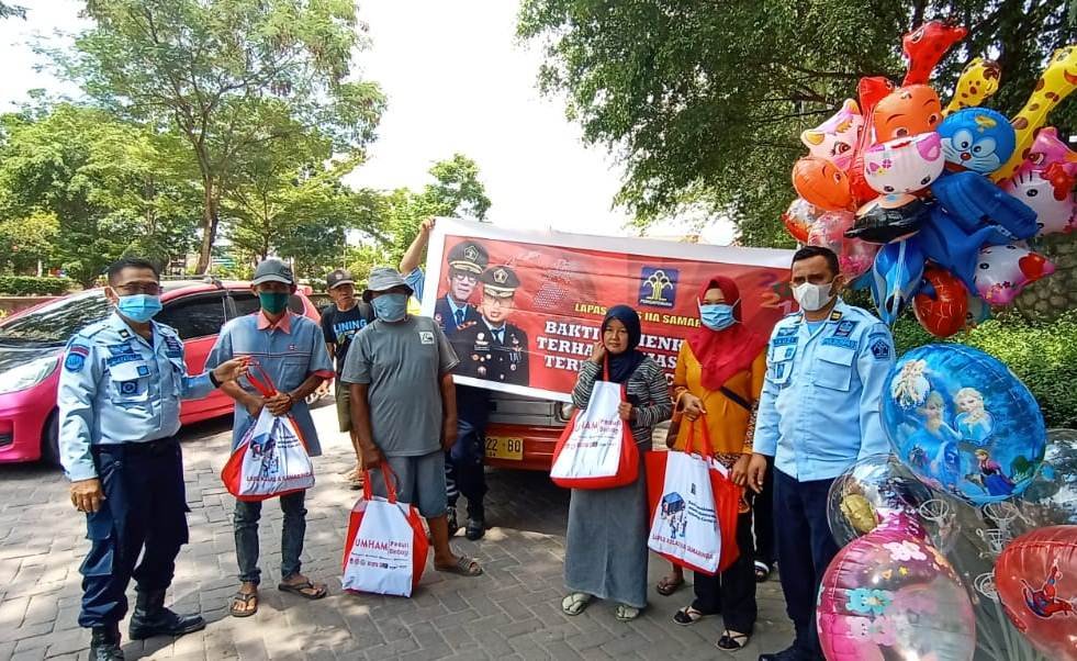 Berbagi Sembako, Lapas IIA Samarinda Peduli Masyarakat