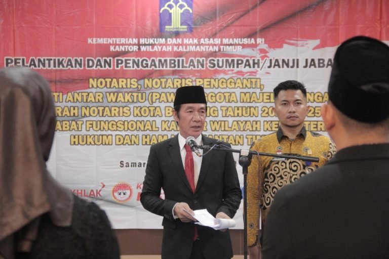 Lantik Notaris Kaltimtara, Sofyan Berpesan Laksanakan Tugas Sesuai Undang-Undang
Telah dibaca : 671 Kali.