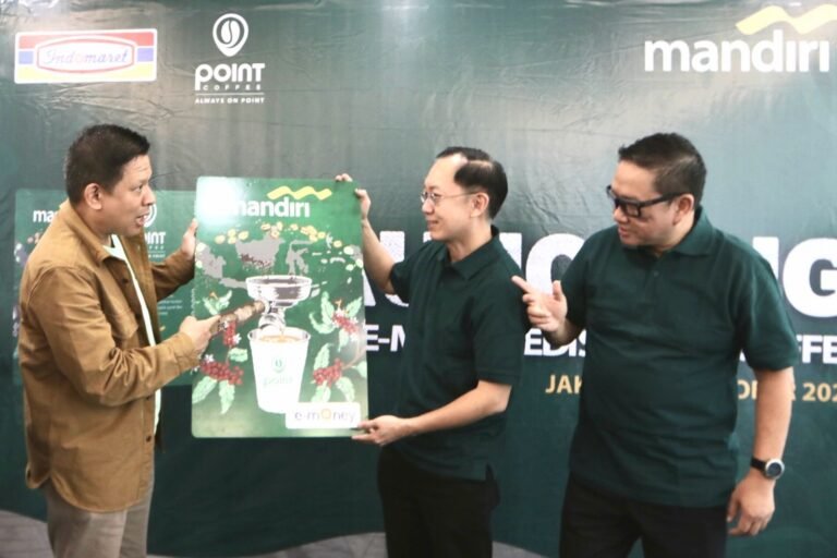 Bank Mandiri dan Indomaret luncurkan e-Money Co-Branding berdesain Point Coffee