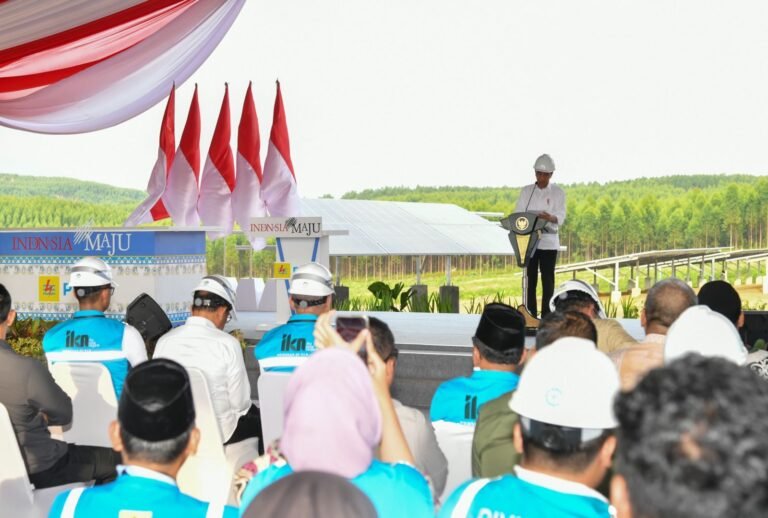 PLTS IKN Berbasis EBT, Jokowi: Hasilkan Listrik Tanpa Cemari Lingkungan
Telah dibaca : 819 Kali.
Presiden Republik Indonesia Joko Widodo (Jokowi) menyebut pembangunan pembangkit listrik tenaga surya di Ibu Kota Nusantara (IKN), menjadi pionir pembangkit listrik energi baru terbarukan (EBT).
