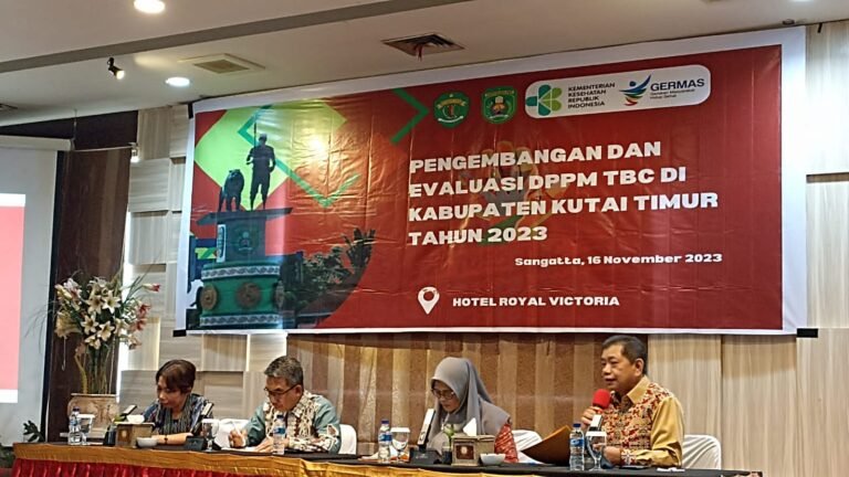 Kabupaten Kutai Timur menggelar Pengembangan dan Evaluasi District Public Private Mix (DPPM) Tuberculosis (TBC) di Hotel Royal Victoria pada Kamis (16/11/2023).