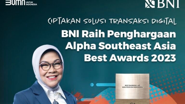 PT Bank Negara Indonesia (Persero) Tbk atau BNI kembali meraih penghargaan, dari Alpha Southeast Asia dengan kategori Best Banking API Solution.