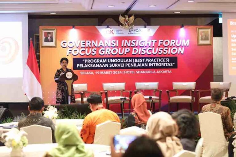 Upaya Tekan Risiko Korupsi, OJK Gelar Governansi Insight Forum
Telah dibaca : 802 Kali.
Guna mewujudkan ekosistem sektor jasa keuangan, yang tumbuh secara sehat dan berkelanjutan, Otoritas Jasa Keuangan (OJK) bersama seluruh pemangku kepentingan mendorong penguatan tata kelola dan integritas.