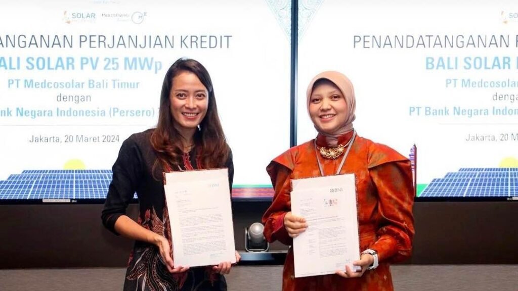 PT Bank Negara Indonesia (Persero) Tbk (BNI), memberikan fasilitas kredit kepada PT Medcosolar Bali Timur.