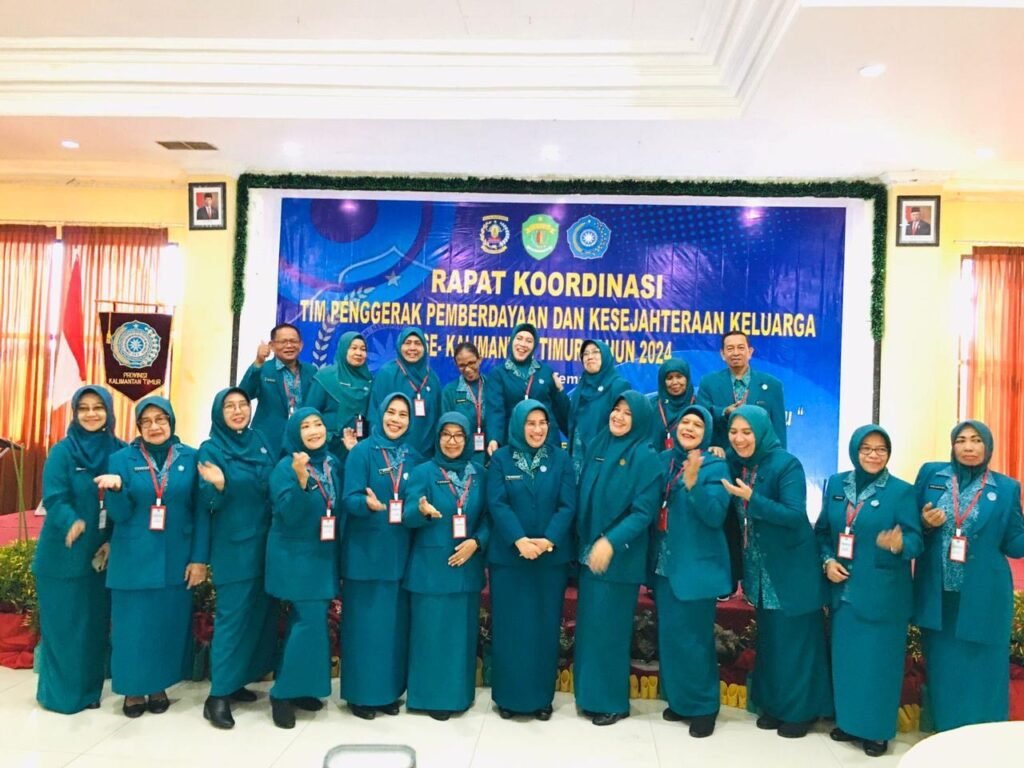 Rapat Koordinasi (Rakor) Tim Penggerak PKK Se-Kalimantan Timur (Kaltim) digelar di Kota Bontang, Rabu (24/4/2024).
