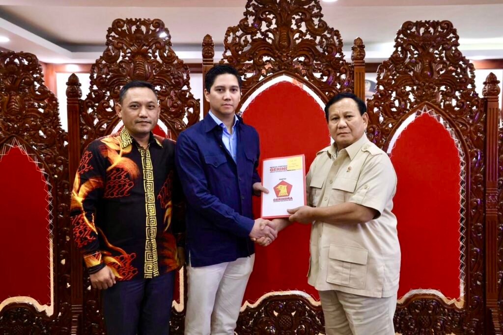 Gerardus Budisatrio Djiwandono resmi menjabat sebagai Ketua DPD Gerindra Kalimantan Timur (Kaltim) menggantikan Andi Harun yang juga merupakan Wali Kota Samarinda.