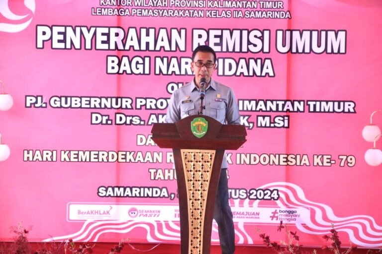 Sebanyak 9.597 narapidana di wilayah Kalimantan Timur dan Kalimantan Utara (Kaltimtara) mendapatkan remisi khusus dalam rangka memperingati Hari Ulang Tahun (HUT) ke-79 Kemerdekaan Republik Indonesia.