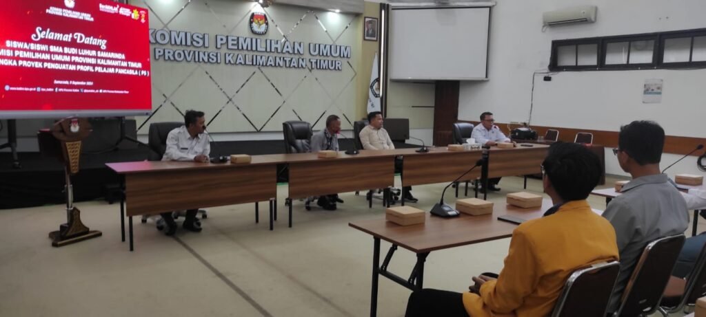 Berikan Kesadaran Hak Pilih, KPU Kaltim Terima Kunjungan Siswa SMA Budi Luhur