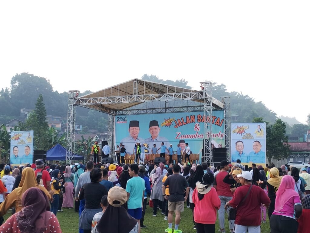 Rudy Mas’ud dan Warga Samarinda, Antusias Jalan Santai dan Zumba Party di Gerilya