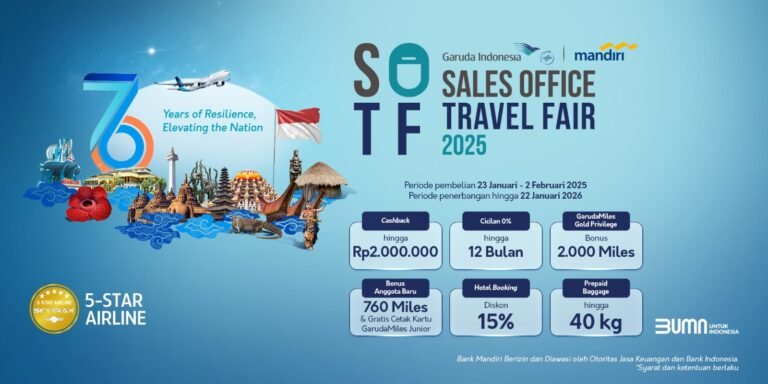 Garuda Tawarkan Harga Tiket Menarik ke Berbagai Tujuan
Telah dibaca : 1.022 Kali.