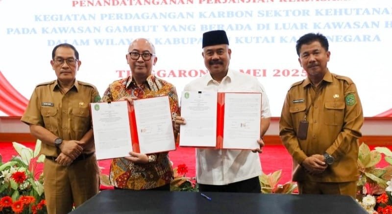 Pemkab Kukar Gandeng PT Tirta Carbon Indonesia Kelola Perdagangan Karbon di Lahan Gambut