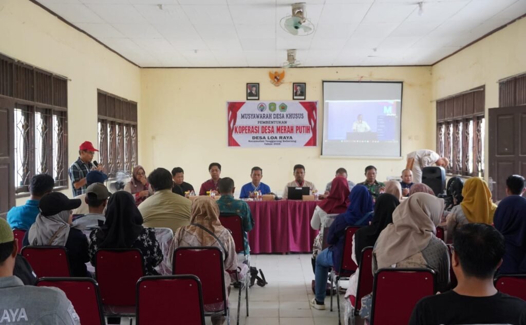 Musyawarah Desa Khusus Loa Raya, Warga Sepakati Pembentukan Koperasi Merah Putih