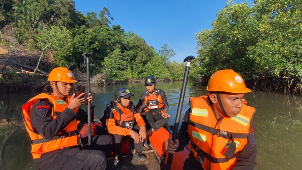 Hari Kedua Pencarian Pemancing Diterkam Buaya di Sungai Kariangau Masih Nihil