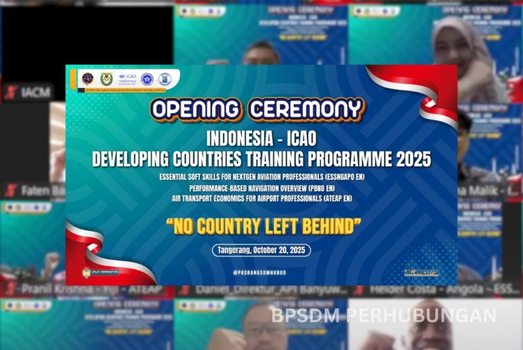 Indonesia Perkuat Peran di Kancah Penerbangan Dunia, Gelar ICAO Developing Countries Training Programme 2025
