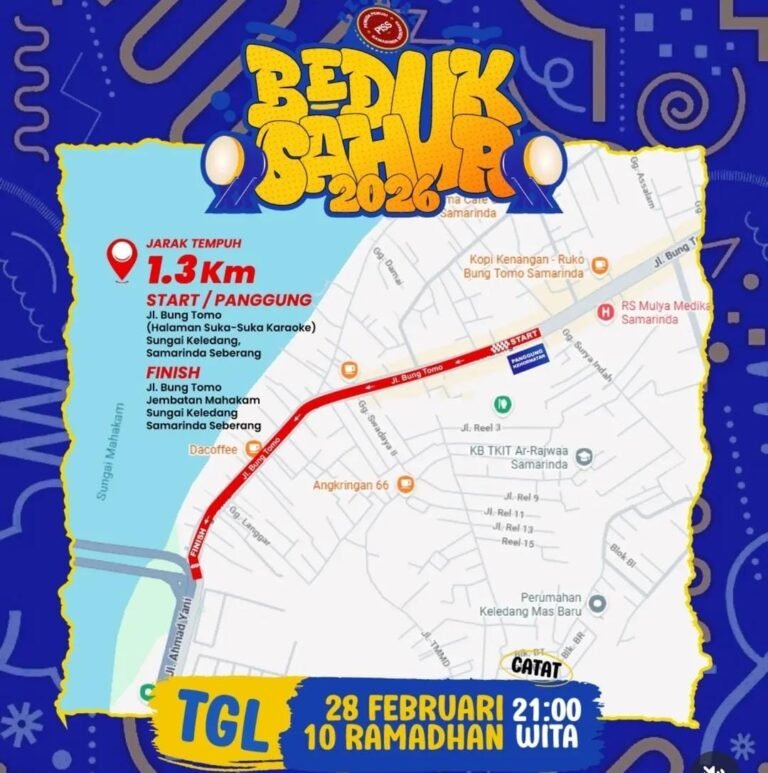 Festival Beduk Sahur Kembali Digelar di Samarinda Seberang, Simak Pengalihan Arus Lalu Lintasnya
Telah dibaca : 625 Kali.